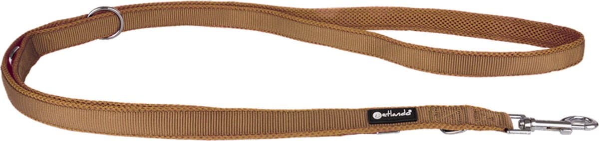 Petlando Trainingslijn Mesh Cognac - Hondenriem - 300x2 cm
