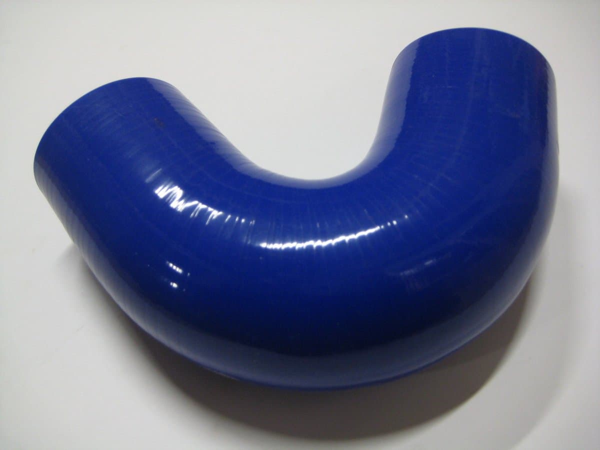 135 Graden bochten silicone - Blauw, 11mm