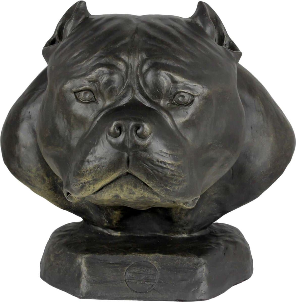 American Bully urn en hondenbuste voor in de tuin