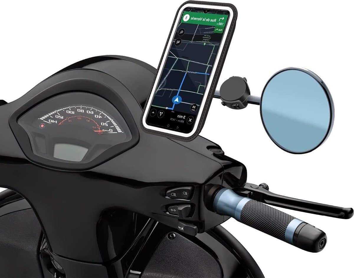 Magnetische telefoonhouder voor achteruitkijkspiegel met afneembare hoes - auto accessoires