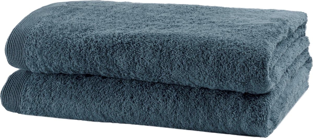 Casilin - Como - set van 2 douchelakens - 70x140cm -  Ocean - Blauw