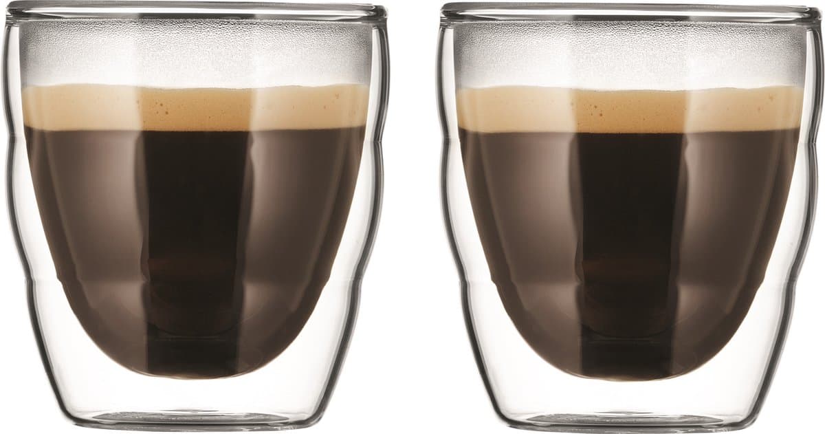 Bodum Pilatus Glazen - Dubbelwandig - 0.08 l
