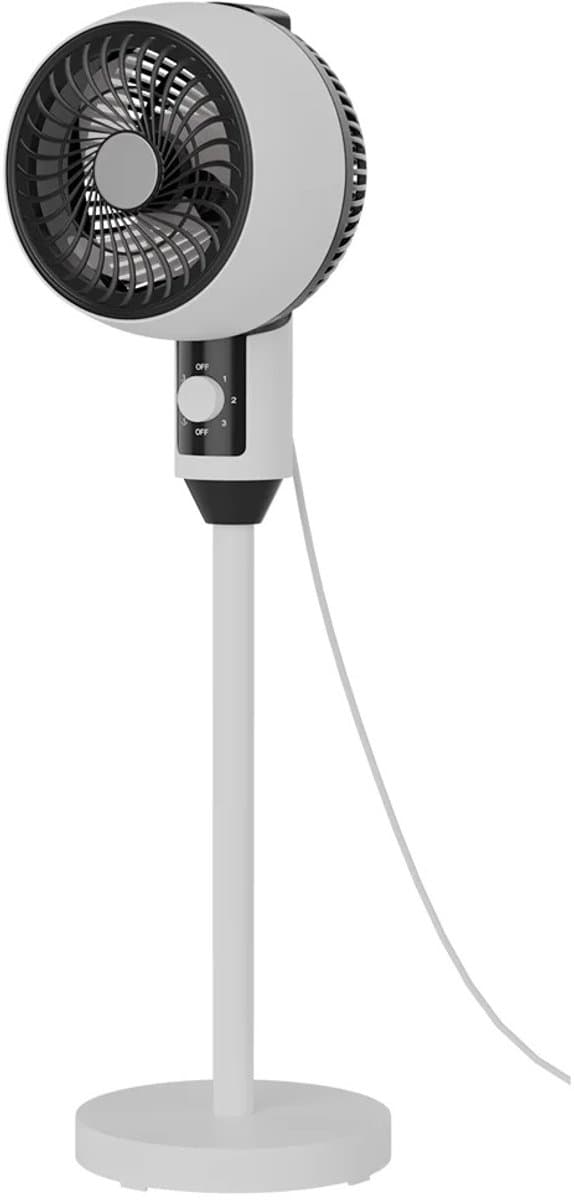 Geargalaxy Ventilator - Standventilator - Oscillerende Ventilator - Circulatieventilator - 3 Snelheden - 92 x 23 cm - Wit