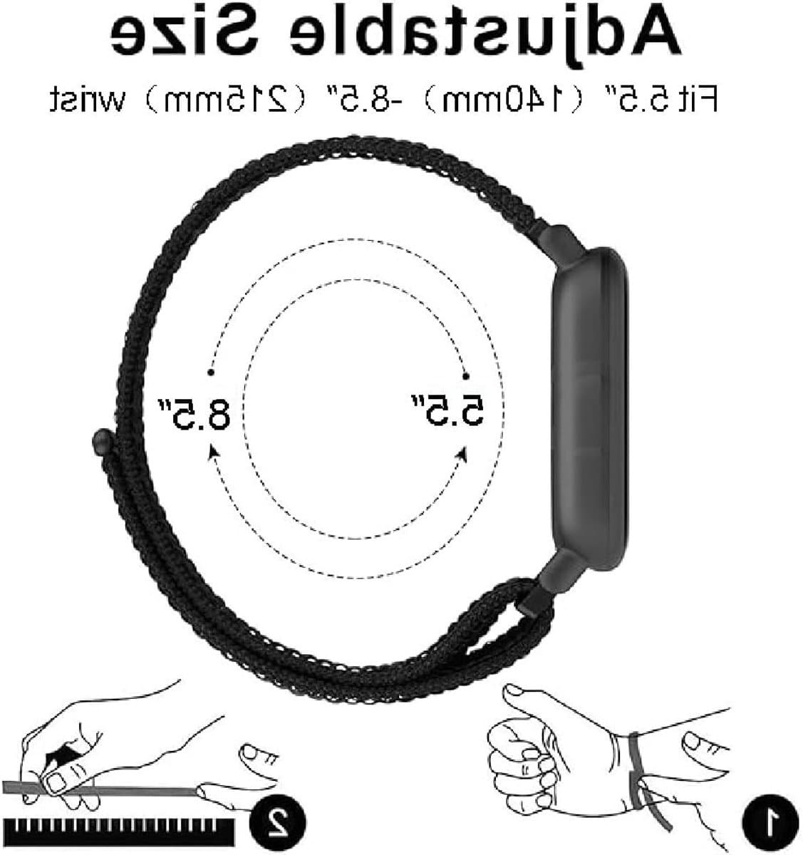 Ademend Sportarmband voor 41mm Smartwatch, Nylon Vervangband, Comfortabele Horlogeband voor Actieve Levensstijl