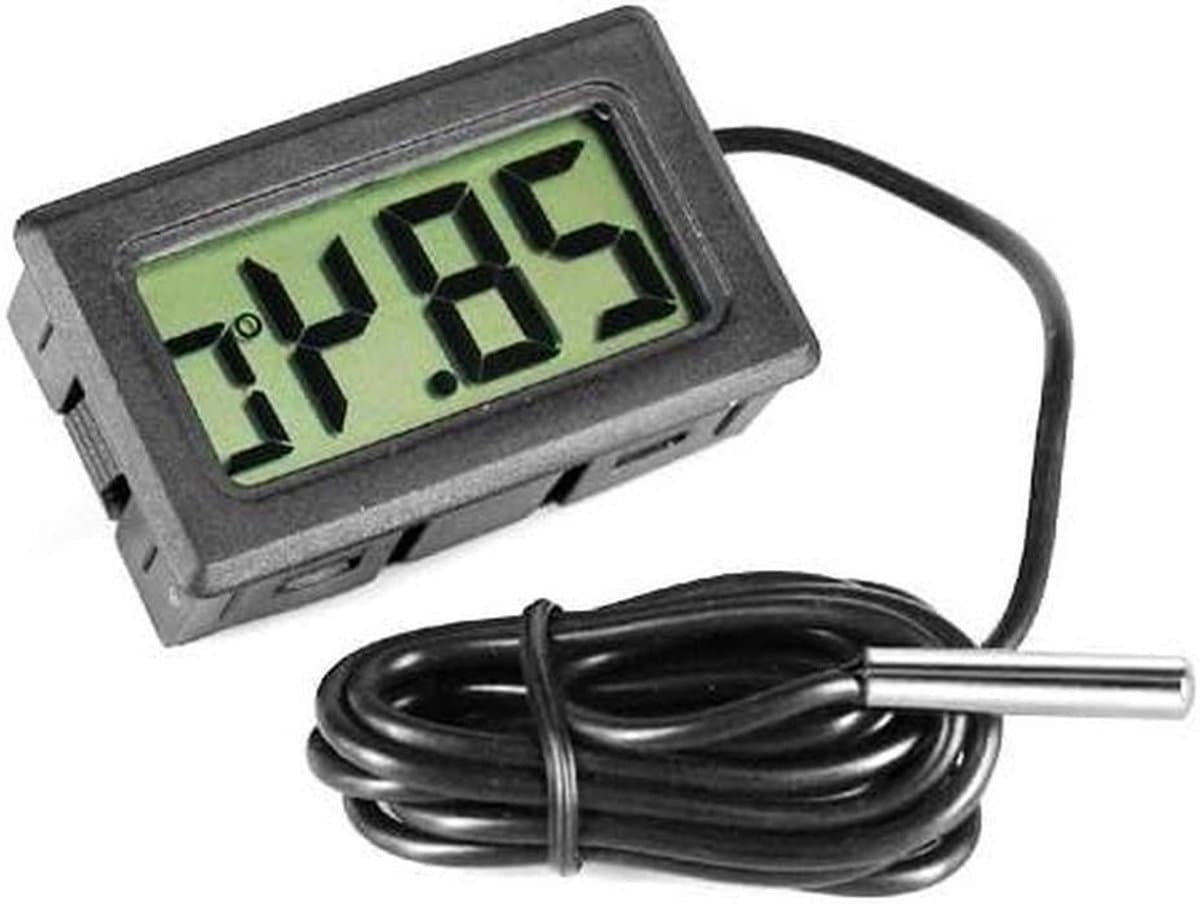 Digitale Koelkast Thermometer - Temperatuur Monitor - Voedsel Vers Houden - Helder LCD Display - 8.5 x 5.8 x 1.8cm