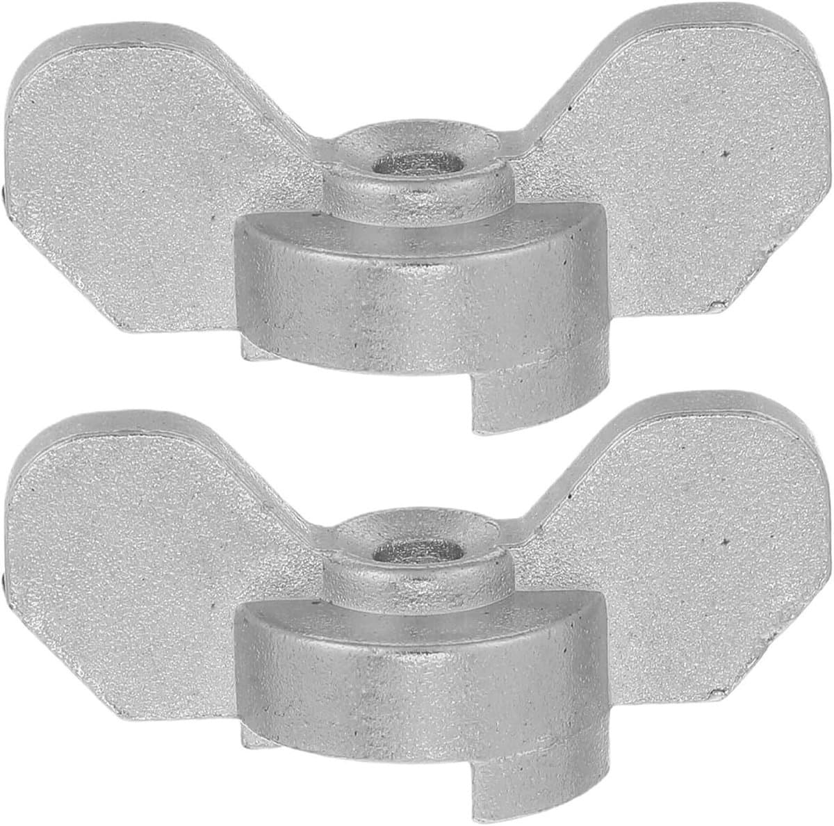 Verwarmingsradiator Knop - Ventiel Hendel - Verwarming Afstellen - Anti-slijtage Materiaal - 2 Stuks - Zilver
