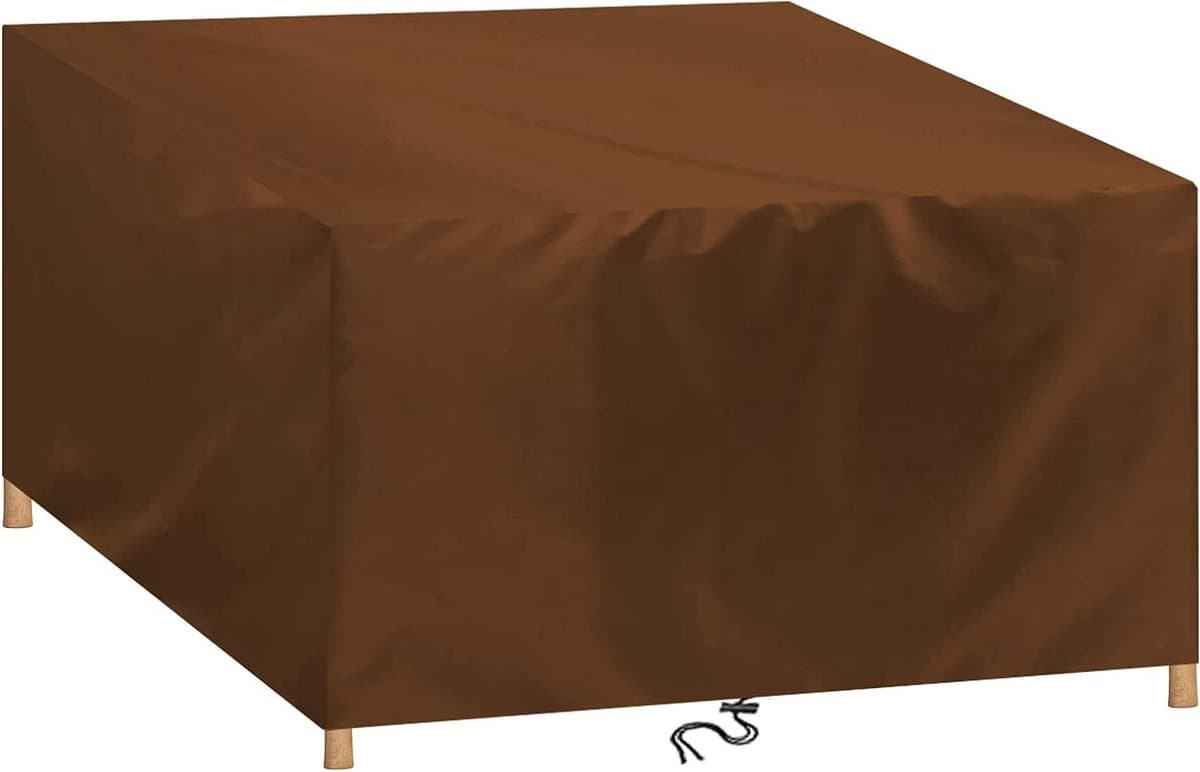 Tuinmeubelhoes Waterdicht - Meubelbeschermhoes Patio - Bescherming Buitenmeubels - 420D Oxford Materiaal - 220x180x90cm - Bruin