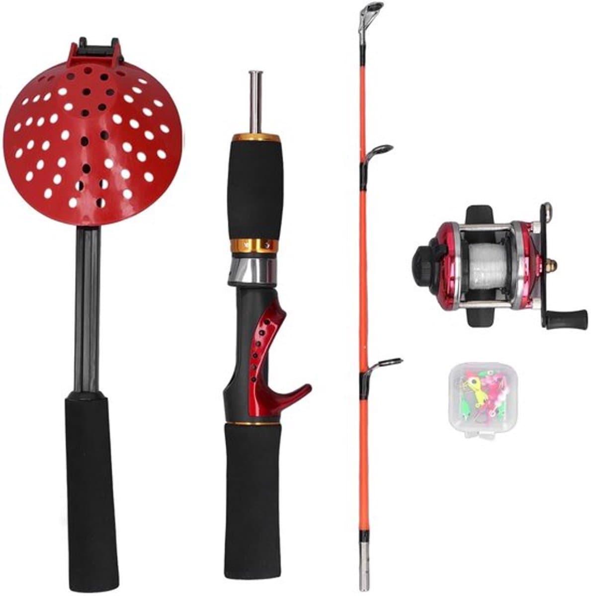 Dailygoods- IJs Hengel 56cm - Complete Set - Koolstofvezel - Vismolen