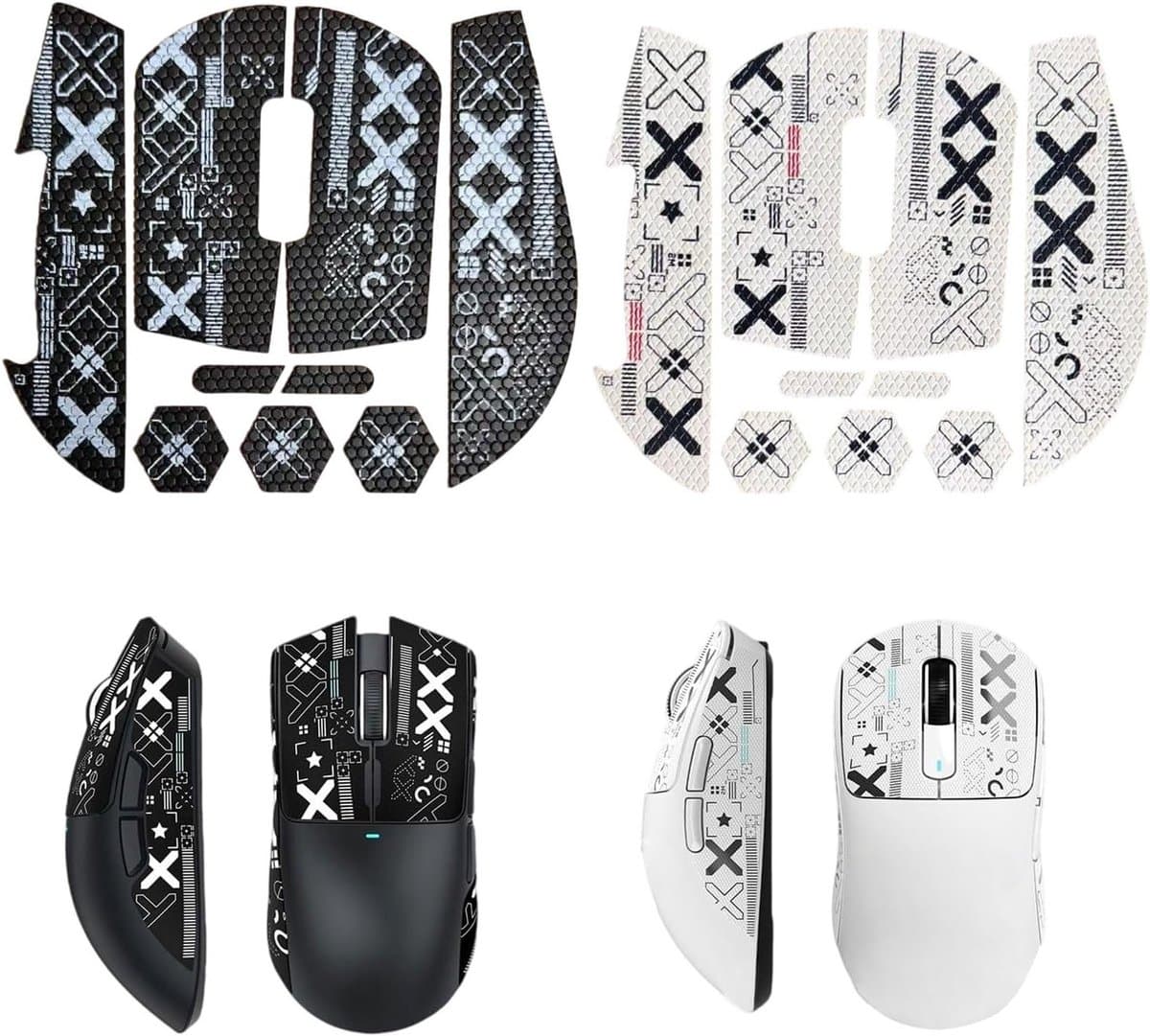 Mouse Grip Tape voor Gaming Muis, 2 stuks Anti-slip Plakband voor Verbeterde Controle, Zweetabsorberend en Eenvoudig aan te Brengen