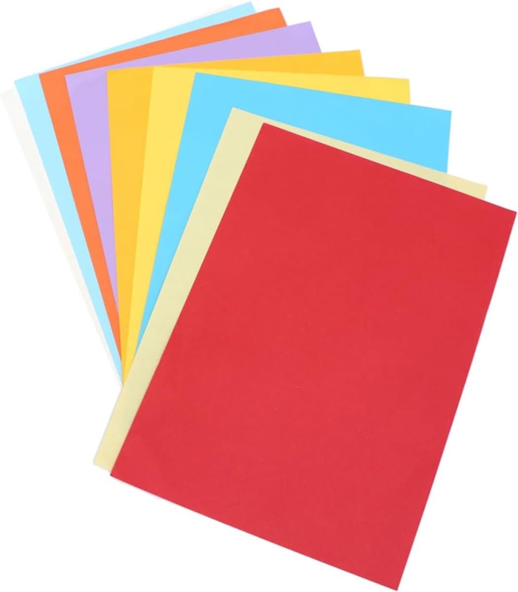 Gekleurd Kopieerpapier - A4 Papier Vellen - Creatief Printen - Voor Alle Kleurprinters - 21x30 cm - Assorti