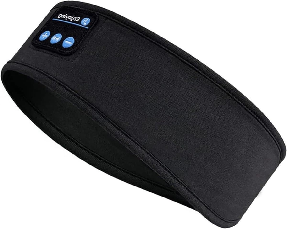 Draadloze Hoofdband - Sport Koptelefoon - Muziek Luisteren - Ademend Materiaal - 8 Uur Batterij - Zwart