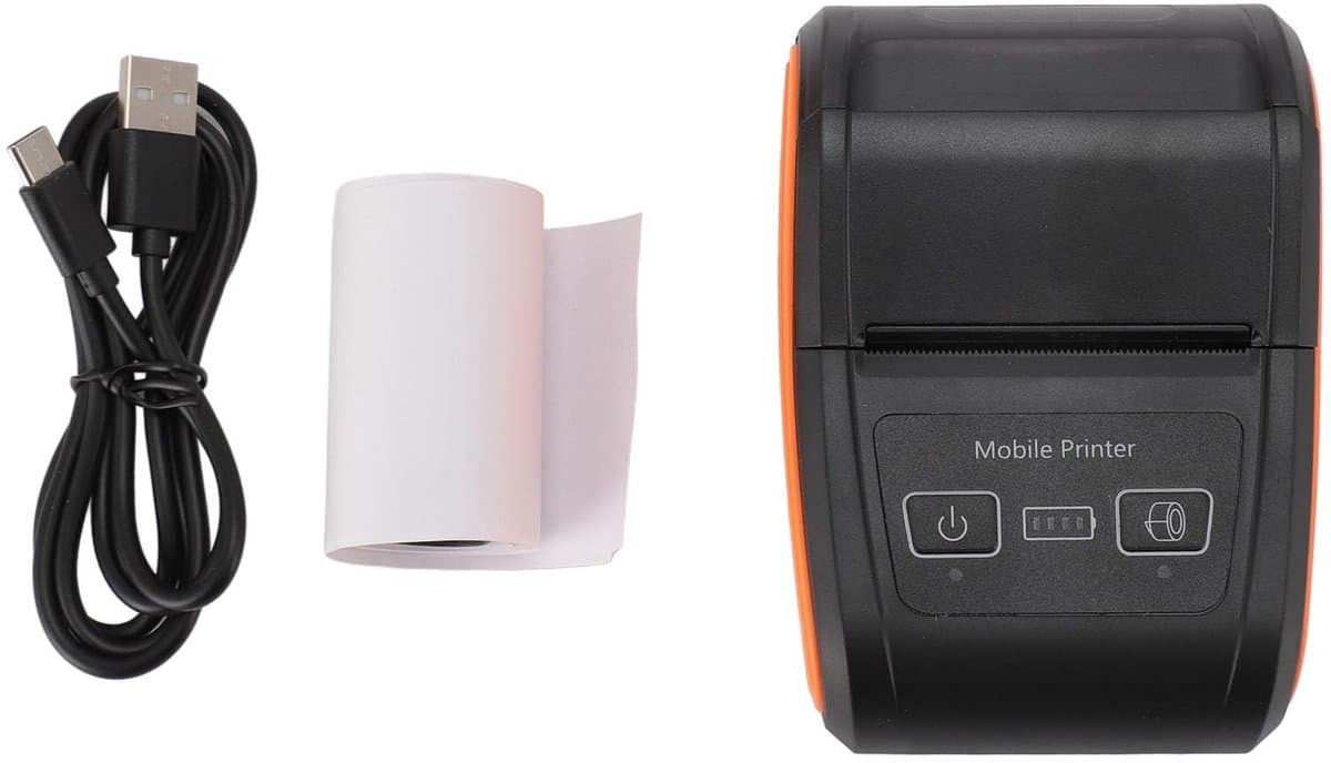OmGoods - Dailygoody - Thermische Bonprinter - Snel Afdrukken 90 mm/s - Handige Structuur - USB en BT-poorten - Geschikt voor POS-kantoor en Keuken - Papierbree