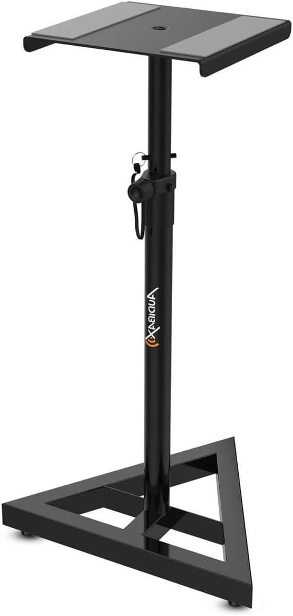 Studiemonitor Stand - Luidspreker Statief - Muziek Luisteren - Verstelbare Hoogte - 76-130 cm - Zwart