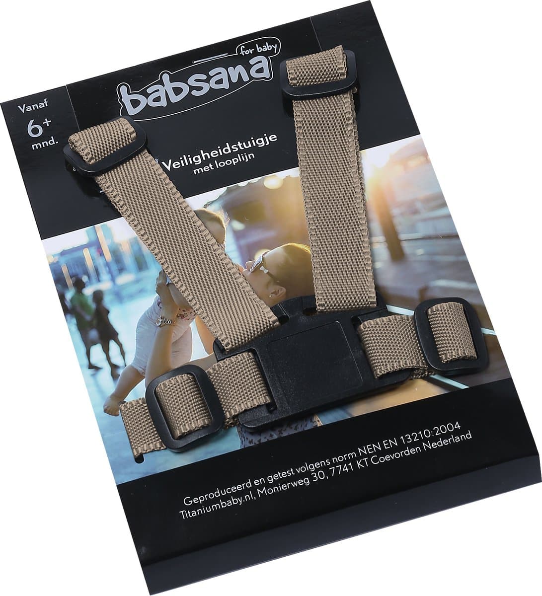 Babsana Universeel Beige nylon kinderstoeltuigje