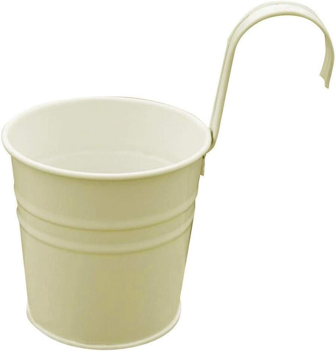 Bloempotten Hangend - Balkonbakken - Planten Versieren - Afneembare Haak - 10x10x8cm - Beige