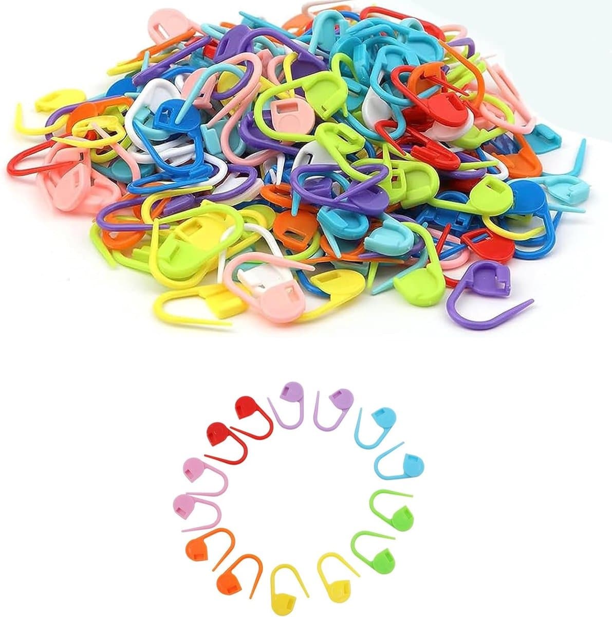 30 Stuks Mesh Markers voor Breien en Haken, Veiligheidspinnen en Lockstitch voor Creatieve DIY Projecten