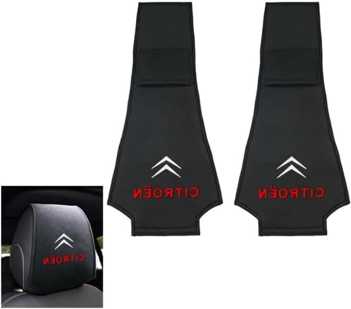 2 Stuks Auto Hoofdsteun Hoezen, voor Citroen c6 2019-2022 Beschermer Hoes, Elastische Hoofdsteun Beschermer Hoes, Stofdicht Wasbaar