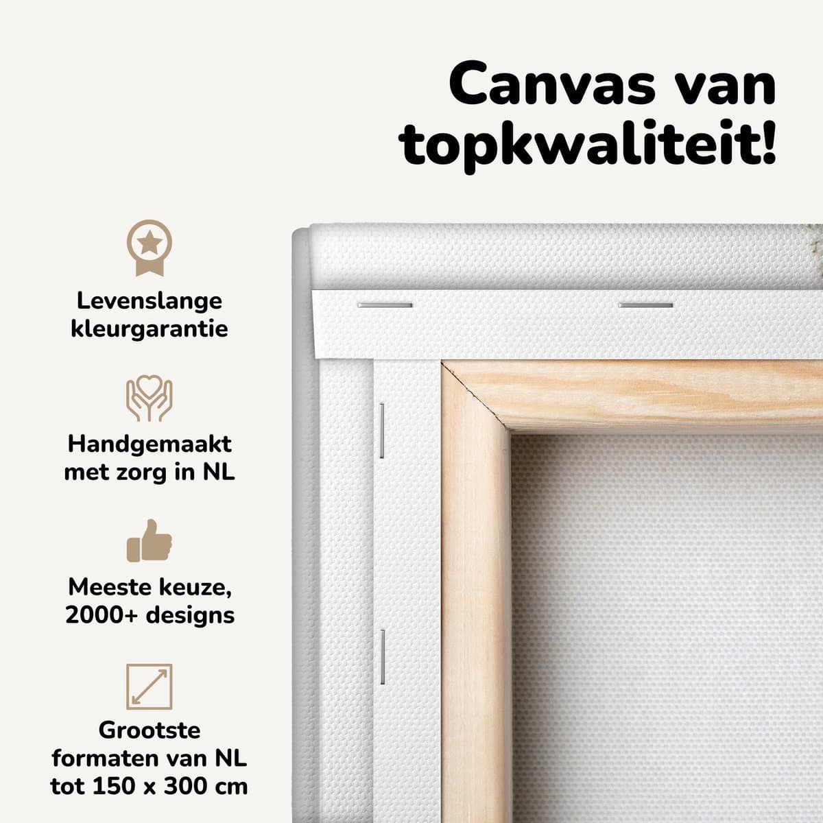 Canvas schilderij 20x20 cm - Wanddecoratie Winter - Kerst - Boom - Kralen - Muurdecoratie woonkamer - Slaapkamer decoratie - Kamer accessoires - Schilderijen op canvas - Kerstdecoratie voor binnen - Kerstversiering - Kerstmis versiering