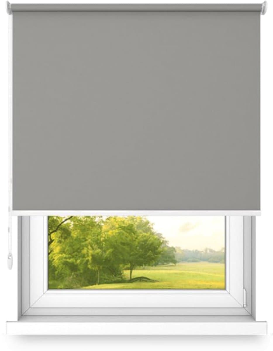 time4blinds Rolgordijnen Verduisteringsrolgordijn Vrijhangend rolgordijn zonder cassettemuur of plafondmontage UV-bescherming Thermische eigenschappen Solide 200x220 cm Kardemom - rechts