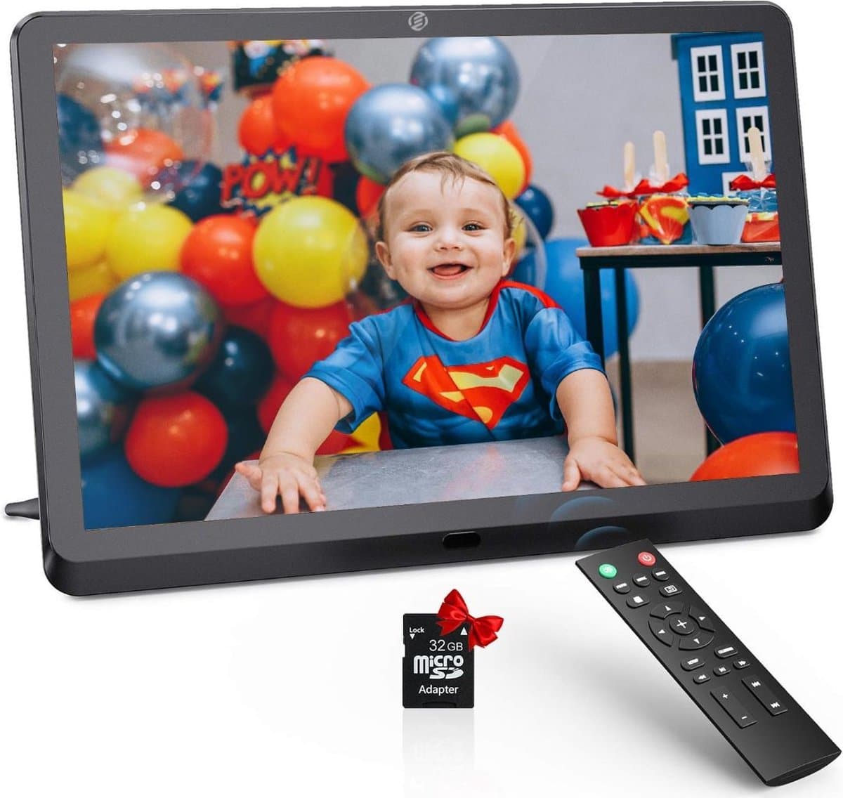 Equivera Digitale Fotolijst - Digitale Fotolijsten - Digitale Fotolijst met WiFi - Digitale Fotokader - Digitale Fotolijsten met WiFi - Fotokader - Leuk voor in huis!