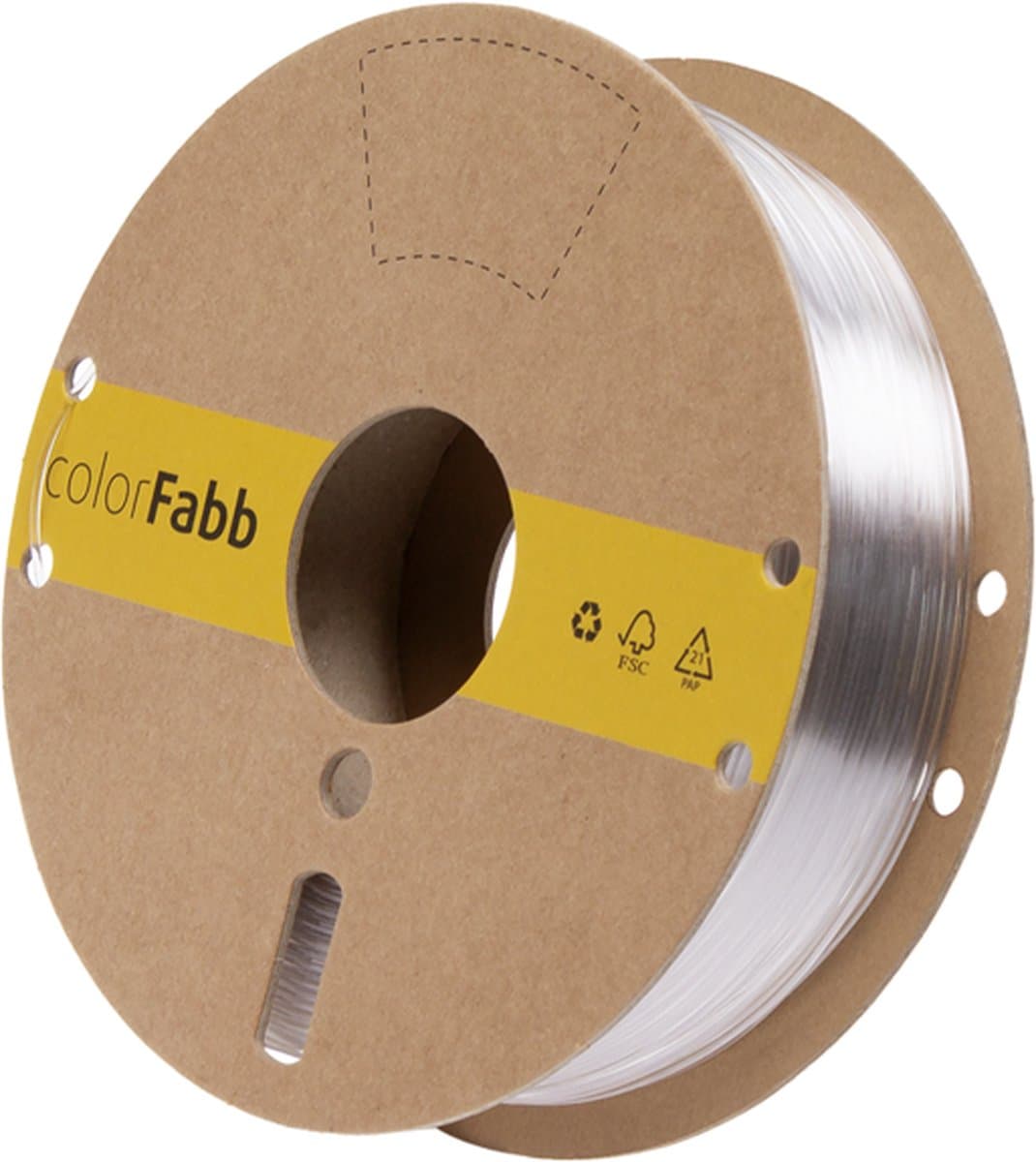 colorFabb Xt Helder 3D-printerfilament - 1,75 mm - 2200 g - Voldoet aan FDA-voedselcontact - Lage geur - Hoge taaiheid