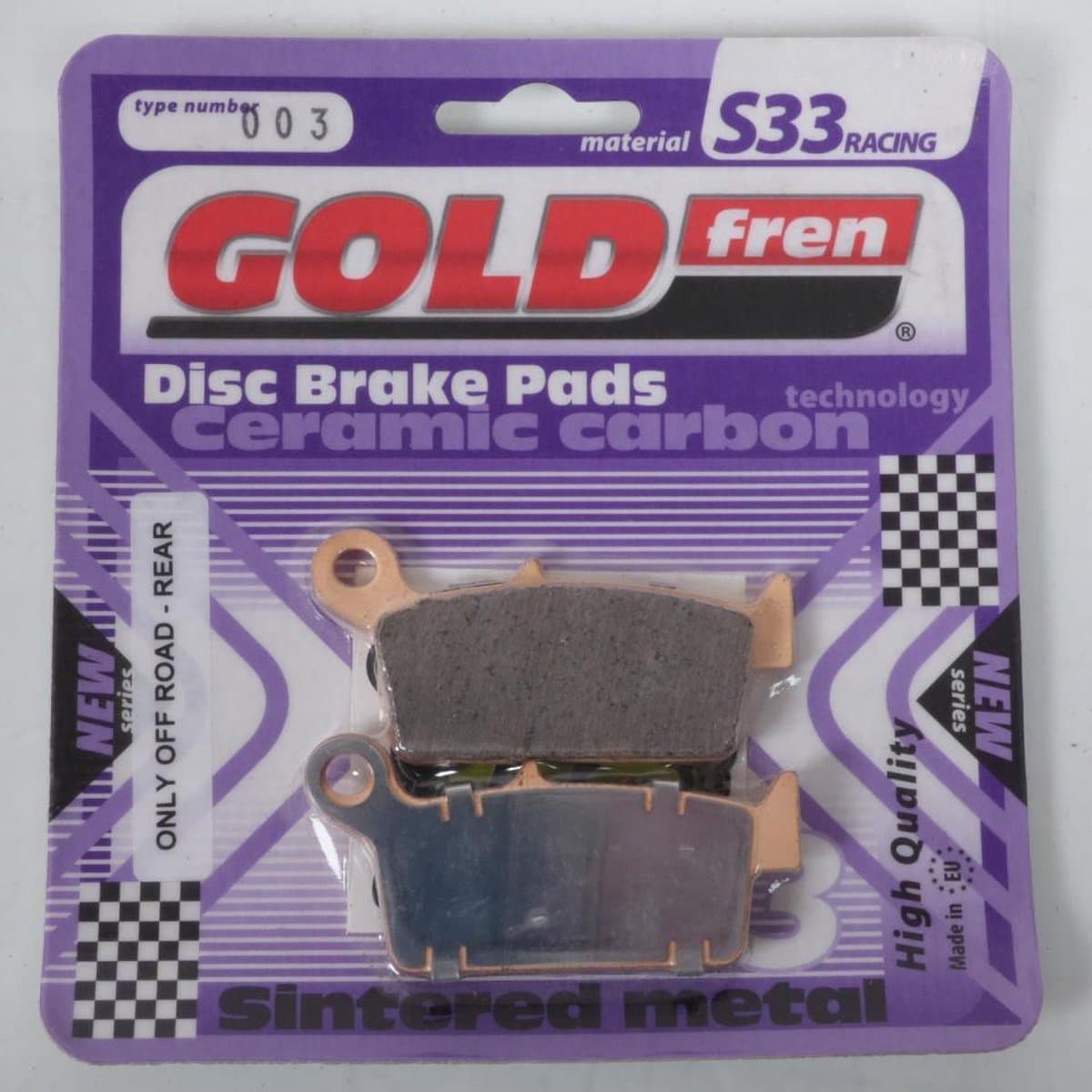 goud fren remblok voor suzuki 250 rm 2009 ard / xck8 nieuw