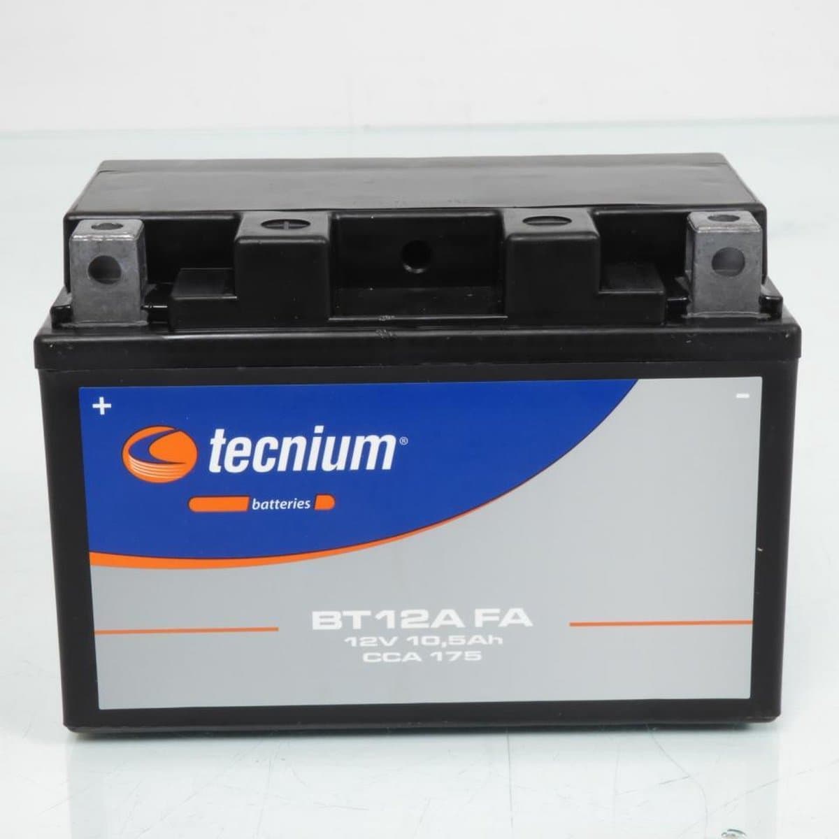 Batterie SLA Tecnium pour Moto Benelli 900 Tornado Tre 2003 à 2006 YT12A / 12V 10.5Ah Neuf