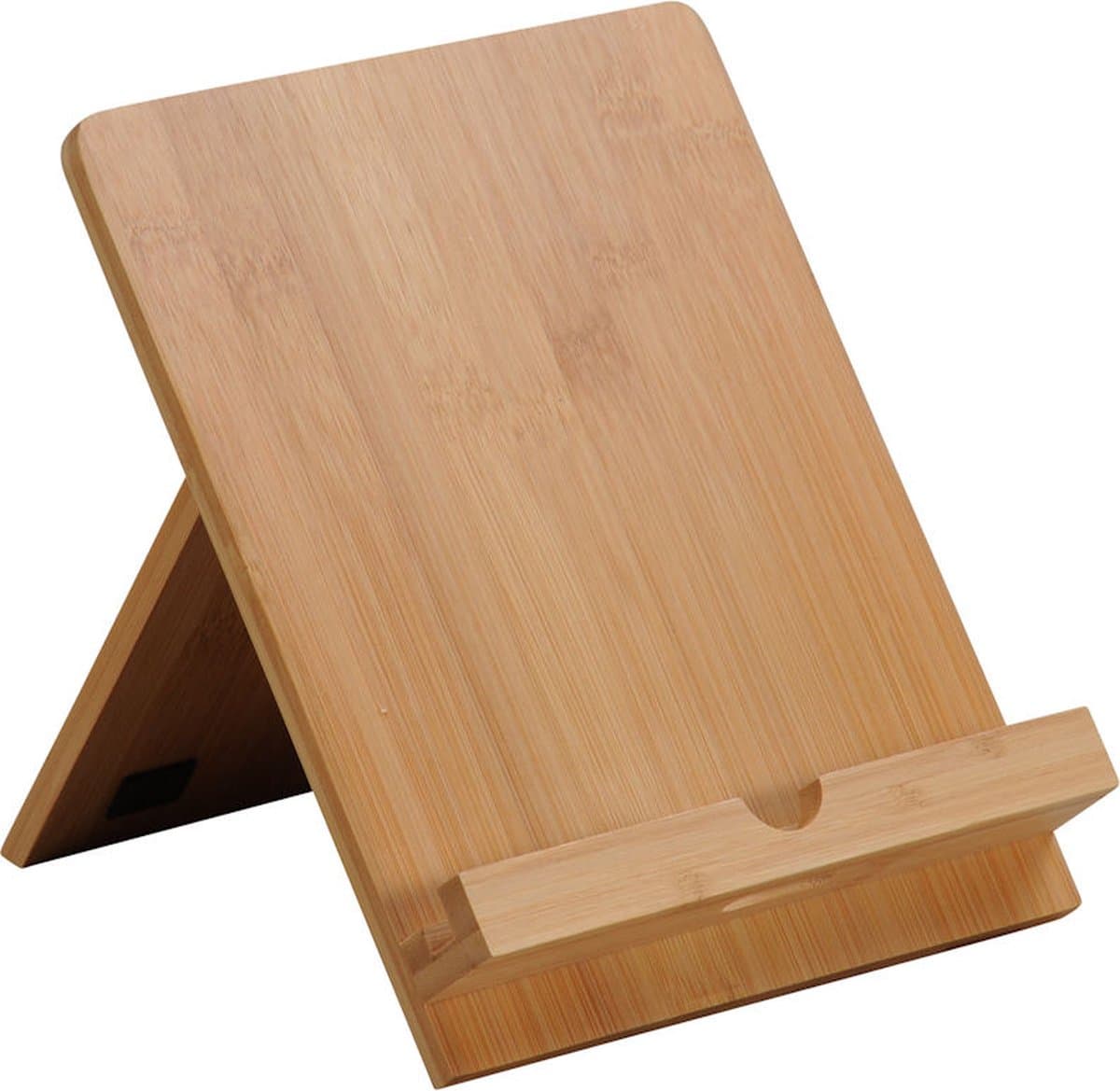 FSC® Luxe Kookboek- en Tabeletstandaard - FSC® Bamboe - Afm. 18 x 19.2 x 23 Cm.