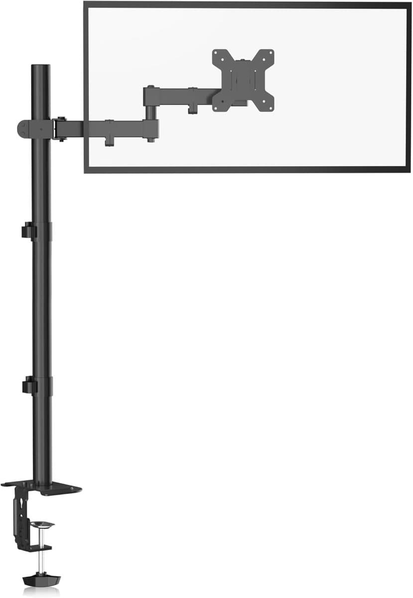 Famanu – Volledig verstelbare monitorarm, hoogte tot 80 cm, geschikt voor 13–32 inch schermen, VESA-compatibel