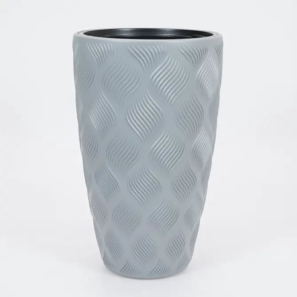 Vita bloempot Flow Slim 30 grijs