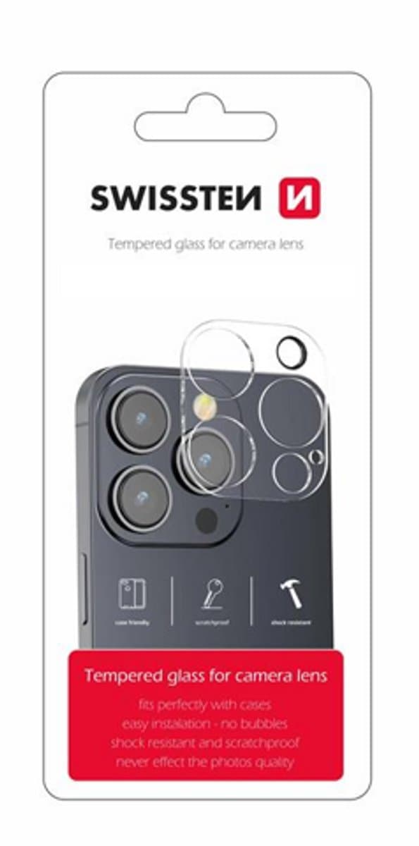 Swissten iPhone 14 Pro/iPhone 14 Pro Max Camera Lens Protector Tempered Glass - 94500108