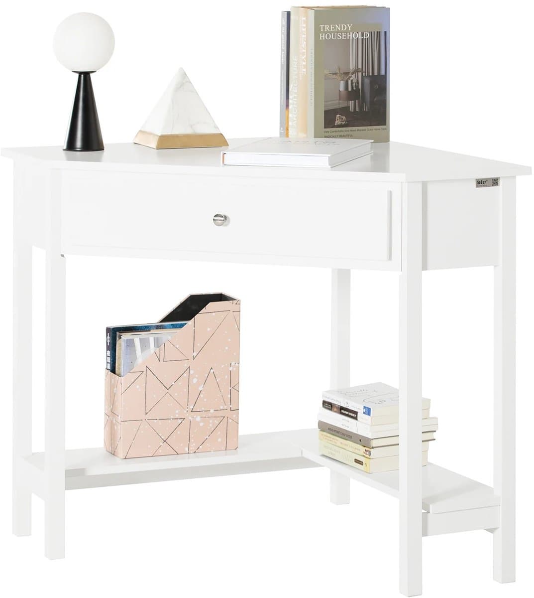 JAQZY Dressoir Kasten - Hoek Dressoir - Opbergruimte - 76 x 76 x 76 cm - Ideaal Voor Kleine Ruimtes - Minimalistisch - Modern