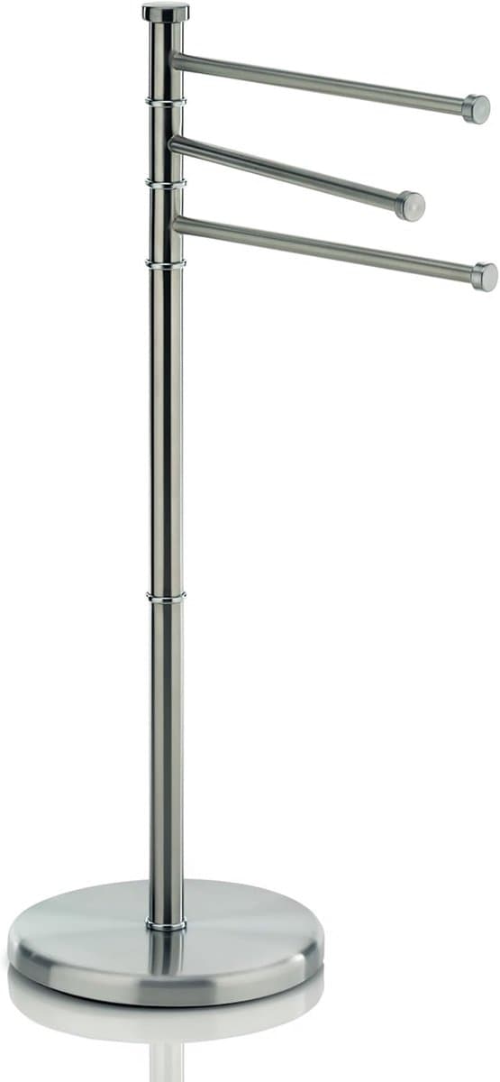 Handdoekrek Badkamer - Wandrek Ophangsysteem - Handdoeken Drogen - Mat Roestvrij Staal - 33x28x85cm - Zilver