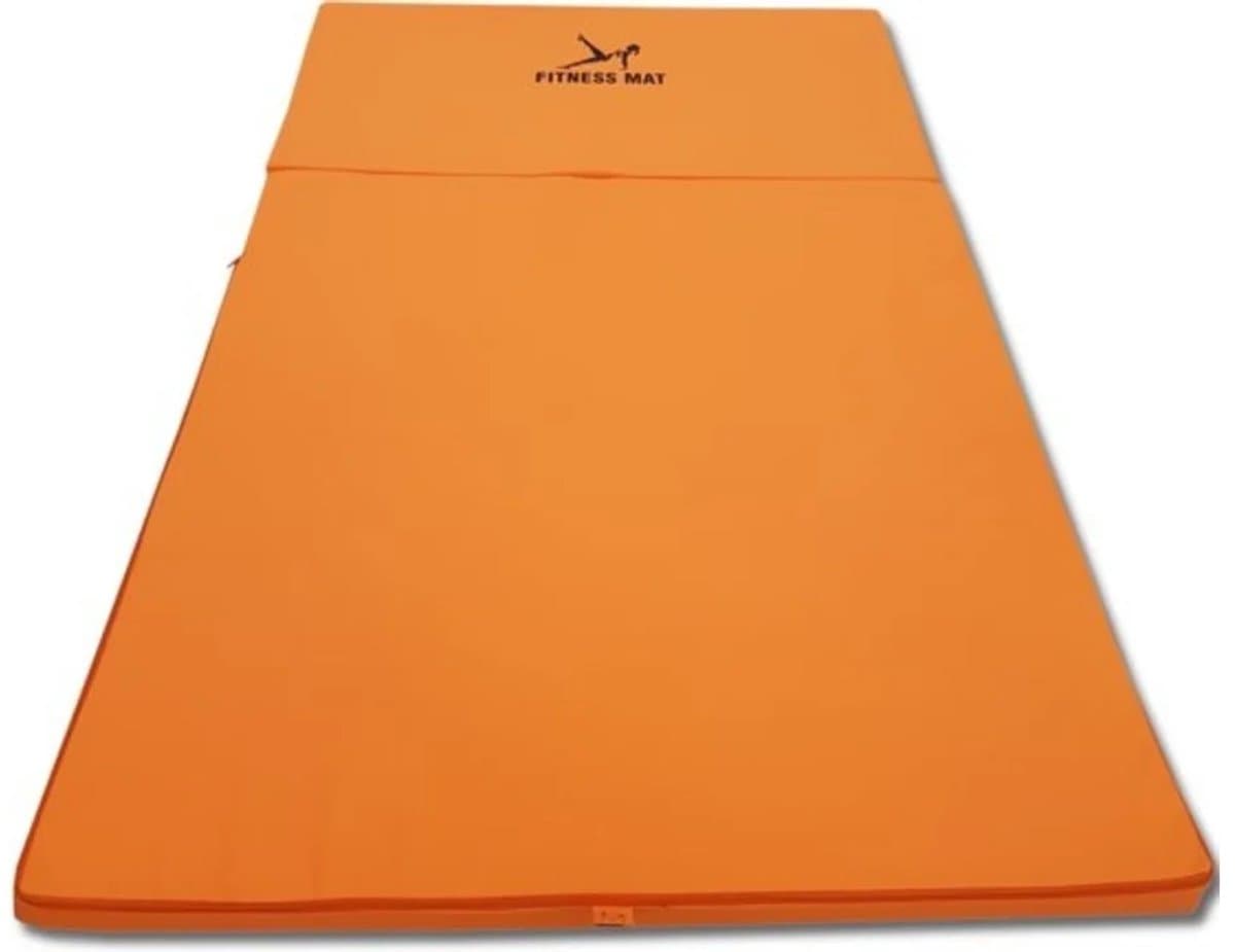 Fitnessmat Oranje - 120x200x5 cm - Opvouwbaar - Viking Choice