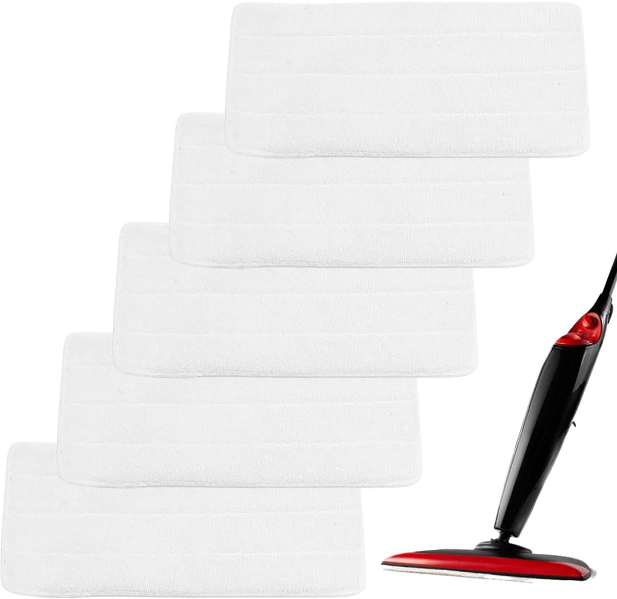 Namajunas - Microvezeldoeken geschikt voor Vileda Steam XXL stoomreiniger - 5 stuks - Microvezeldoekjes schoonmaak - herbruikbare vervanging stoommop - machinewasbaar - Vervangende hoes - Navulling - Mop Pad Dweil