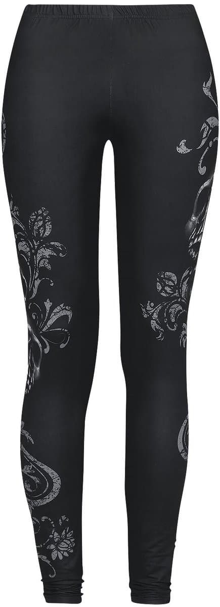 Rock Rebel by EMP Zwarte legging met ornamenten - Dames - XXL