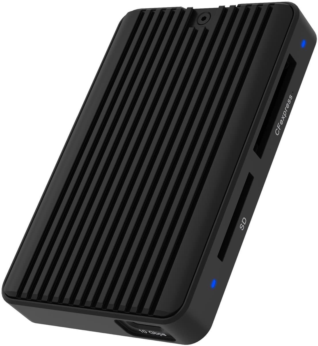 ICY BOX IB-CR504-C31, CFexpress, SD, Zwart, 10000 Mbit/s, Aluminium, Kunststof, USB 3.2 Gen 2 (3.1 Gen 2) Type-C, 60 mm