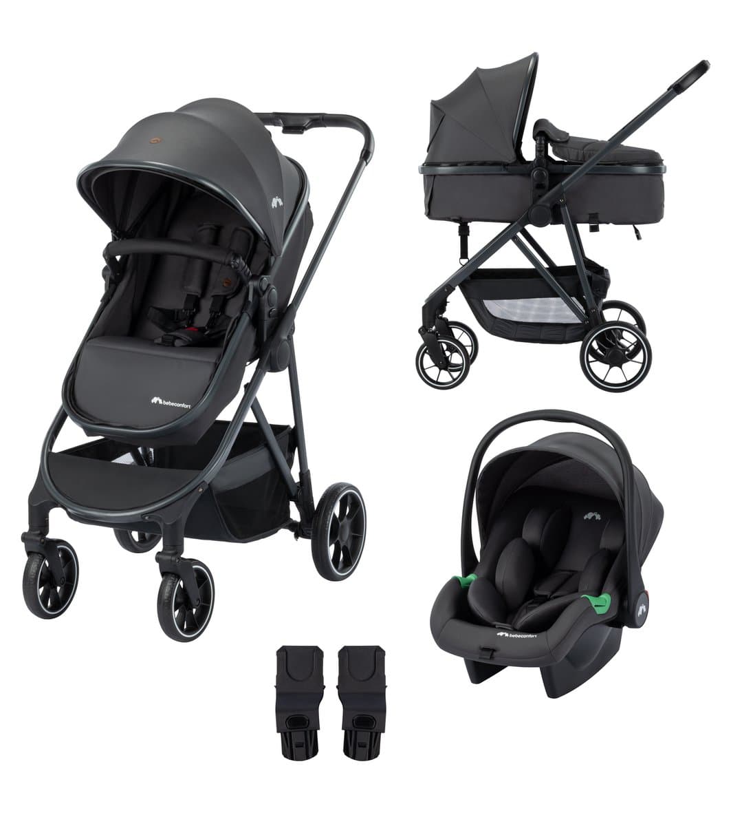 Bebeconfort Brume Trio - Kinderwagen 3-in-1 - Mineral Graphite - Vanaf 0 tot 4 jaar