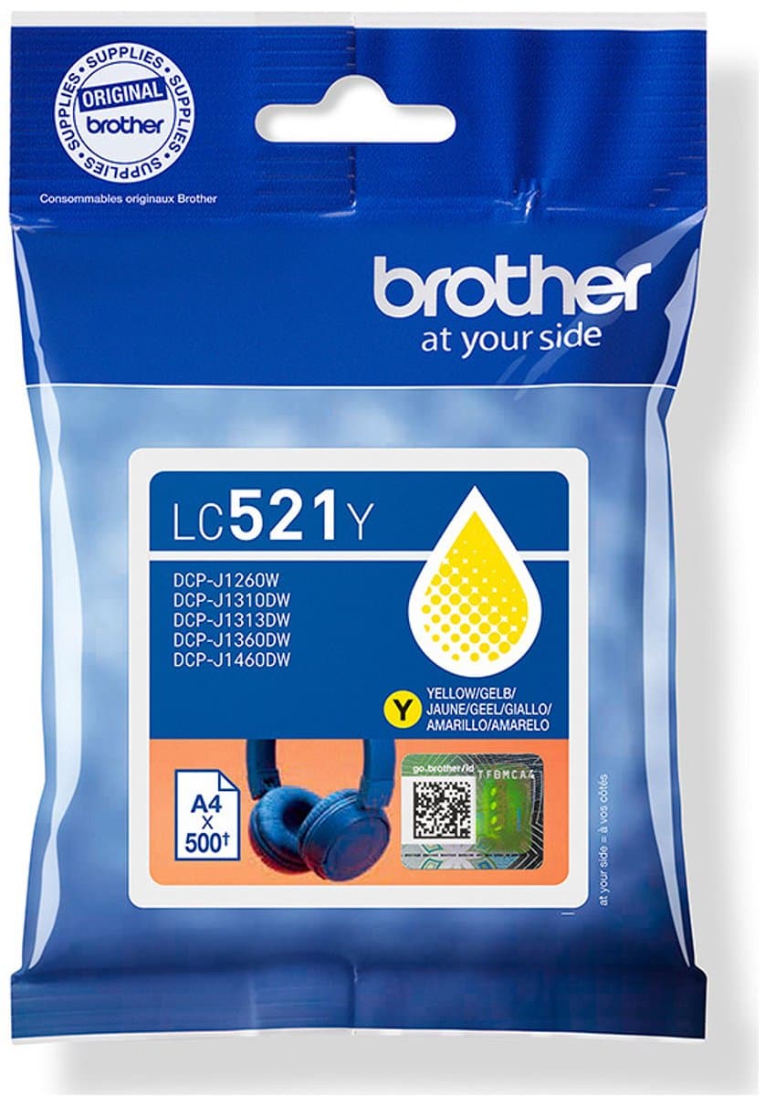 Brother LC-521 Cartridge Geel