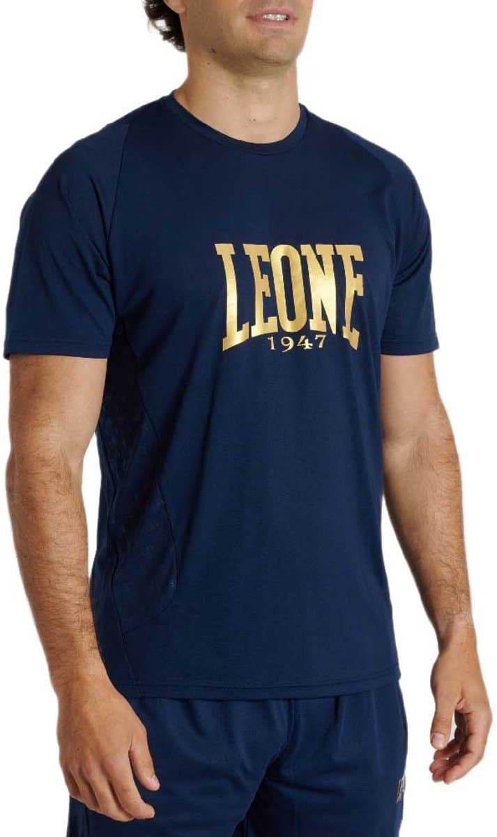 Leone1947 Big Logo Dna T-shirt Met Korte Mouwen Blauw M Man