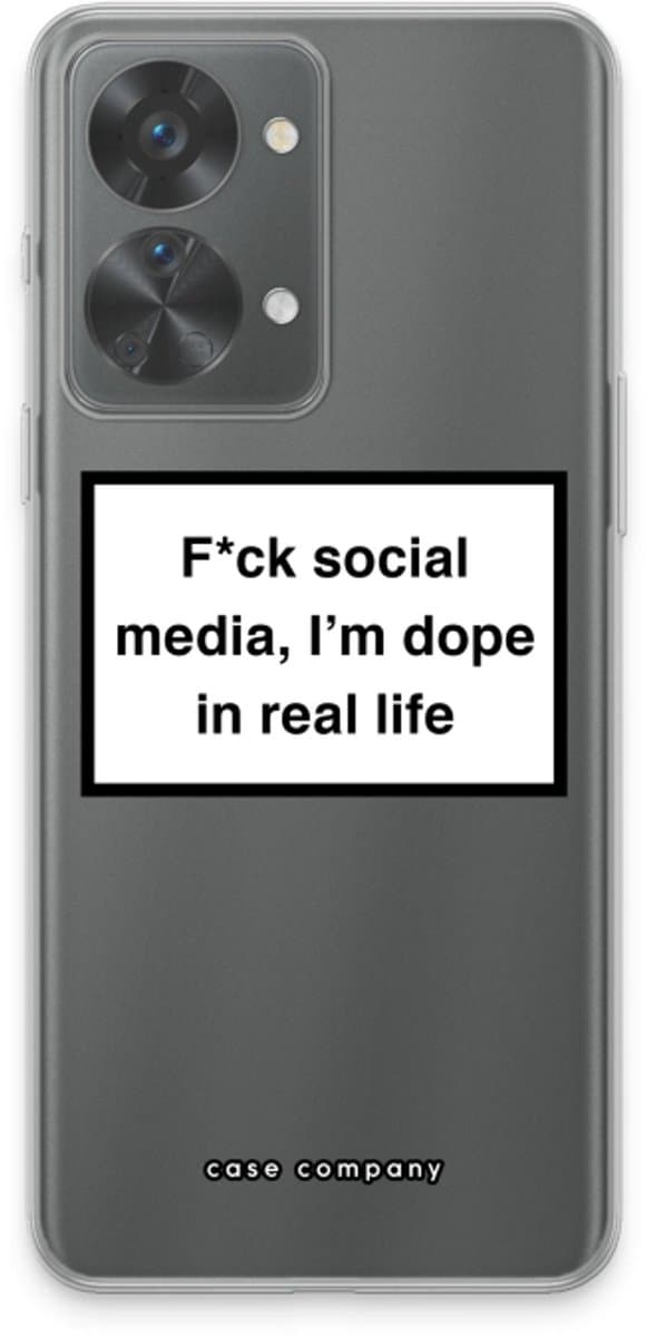 Case Company® - Hoesje geschikt voor OnePlus Nord 2T hoesje - I'm dope - Soft Cover Telefoonhoesje - Bescherming aan alle Kanten en Schermrand