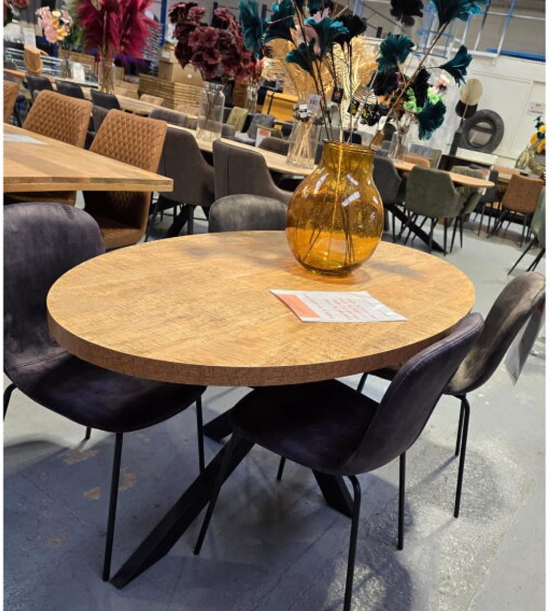 Eettafel Sophie HPL mangohout ovaal 240x110 cm - Naturel