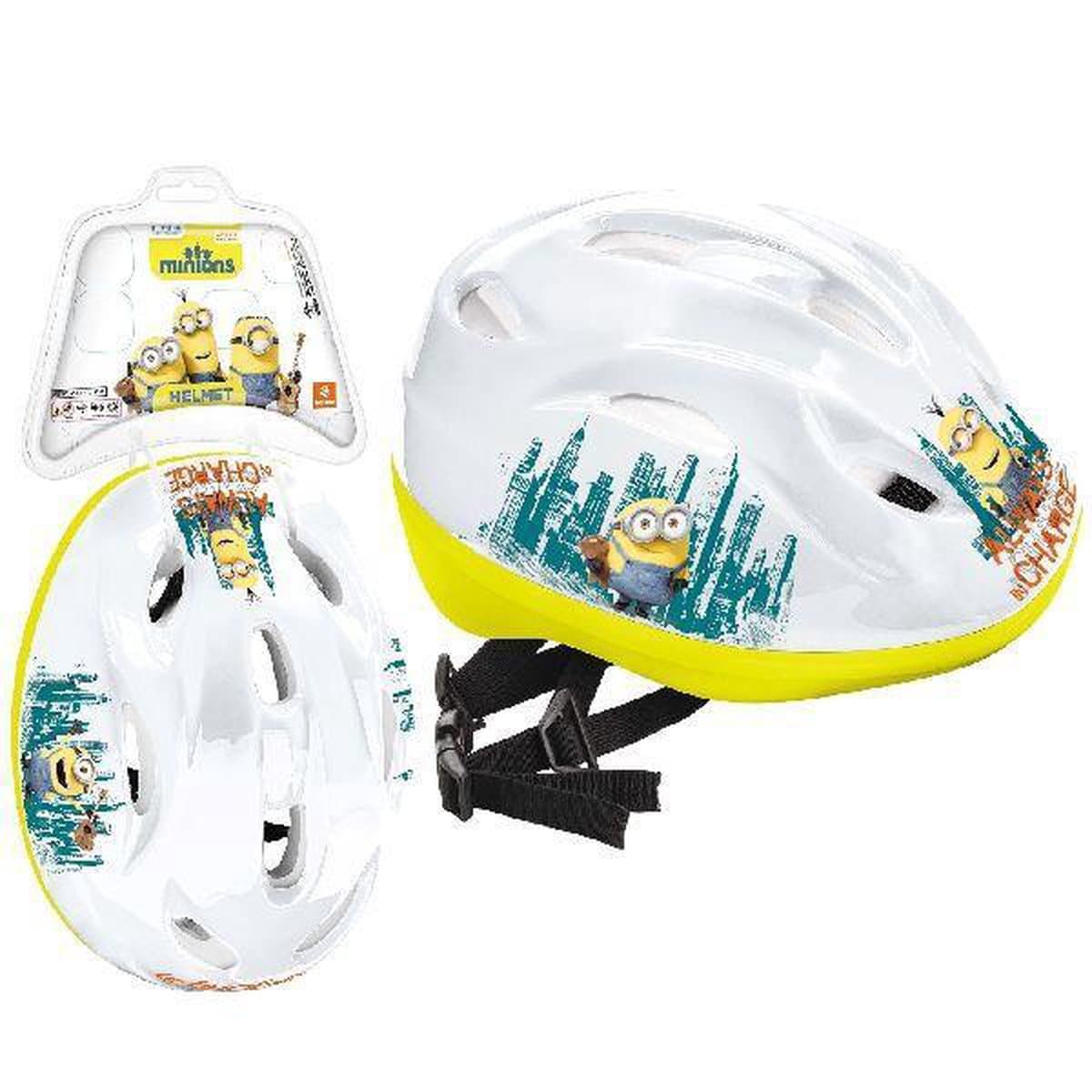 Minions - fiets- en skatehelm - Maat M - Ø 52/56 cm