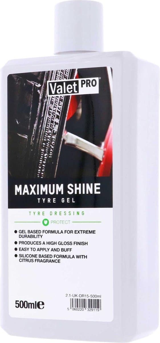 Valet Pro Maximum Shine Tyre Gel - 500ml