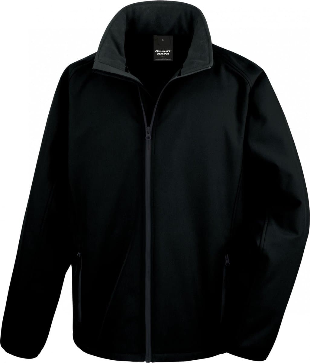 Result 3-in-1 Transit Jacket With Printable Softshell Inner RT236 - Black - L
