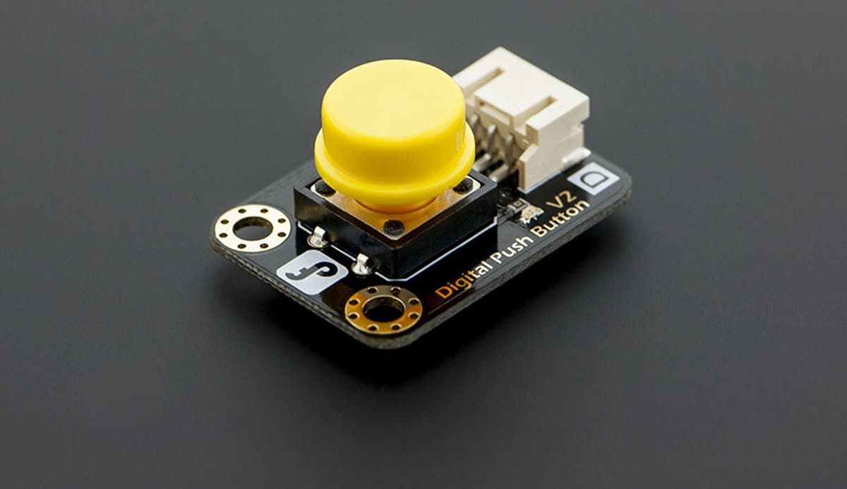Gravity: Digital Push Button DFR0029 - Kleur Geel - geschikt voor Arduino