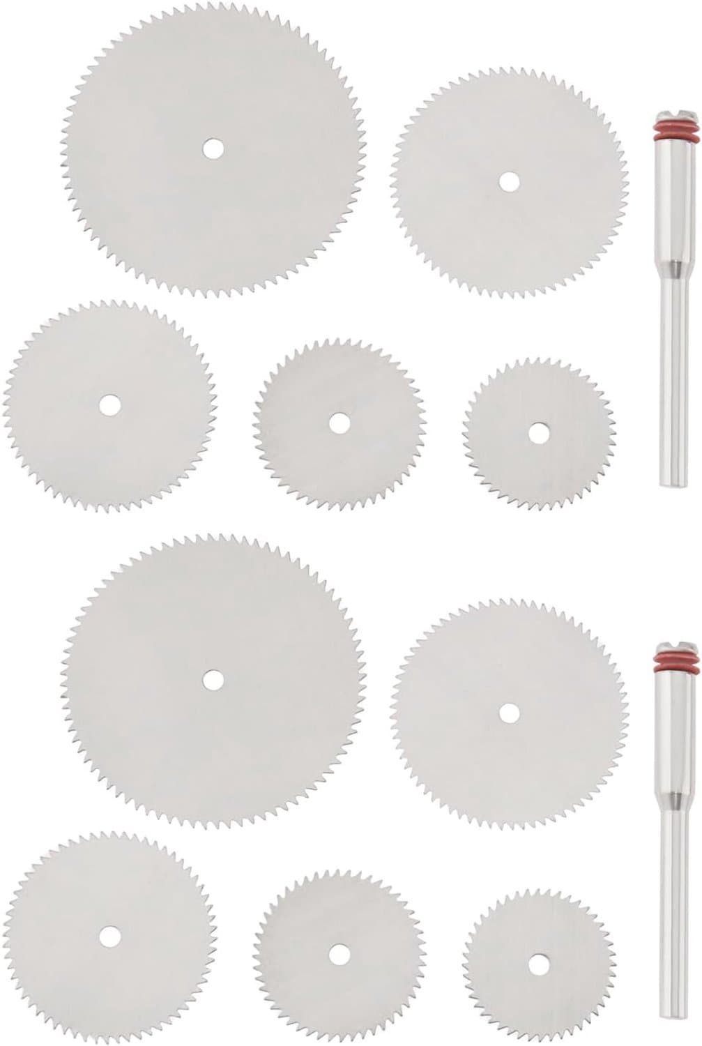 10x RVS Zaagbladen Set met 2x Dopsleutel voor Dremel