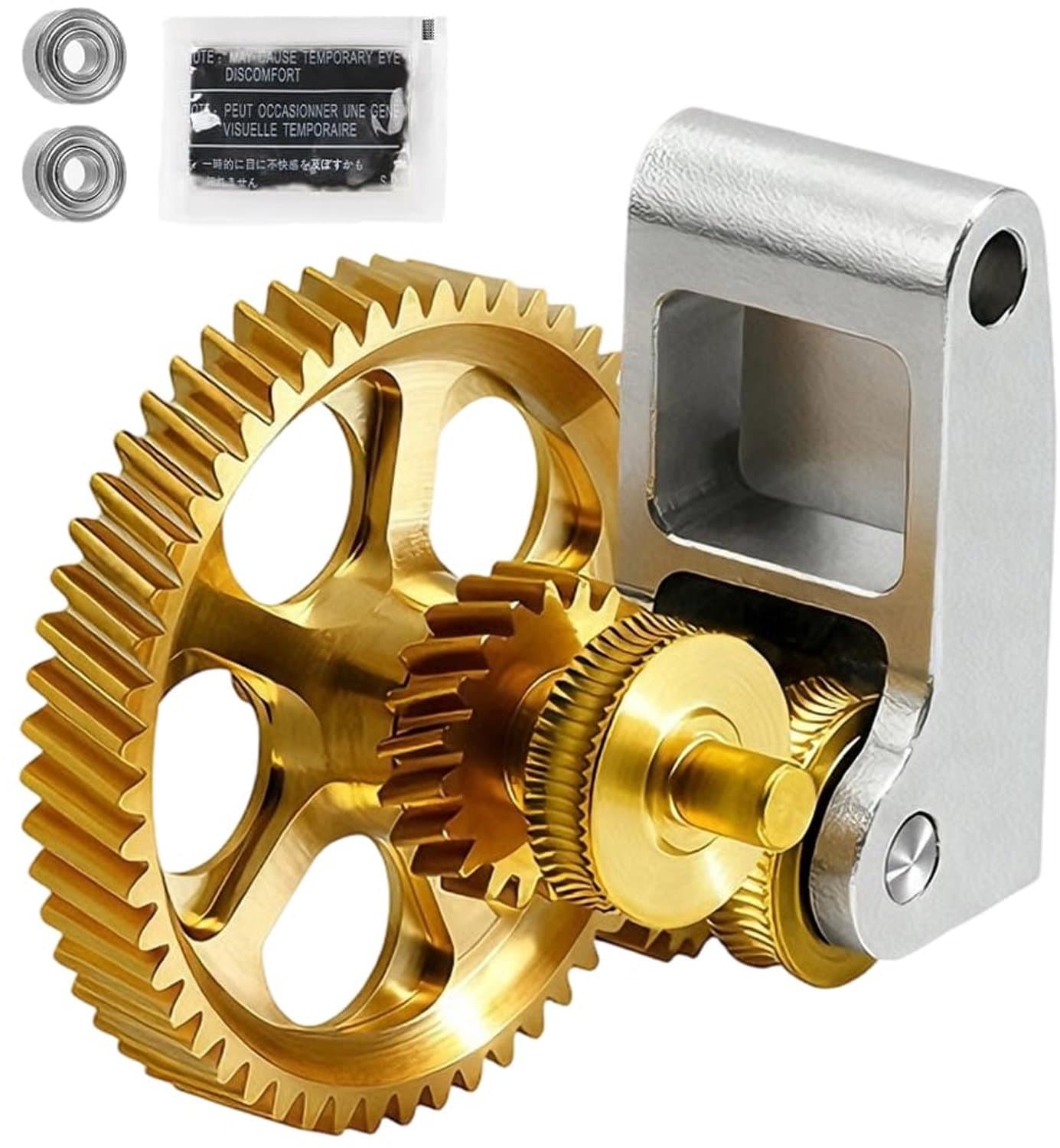 Extruder-tandwiel voor Bamboelab X1C P1P P1S 3D-printer, Panda Claw voor bamboelab X1C P1P P1S 3D-printer, RNC nano-gecoat extruder-tandwiel, goud
