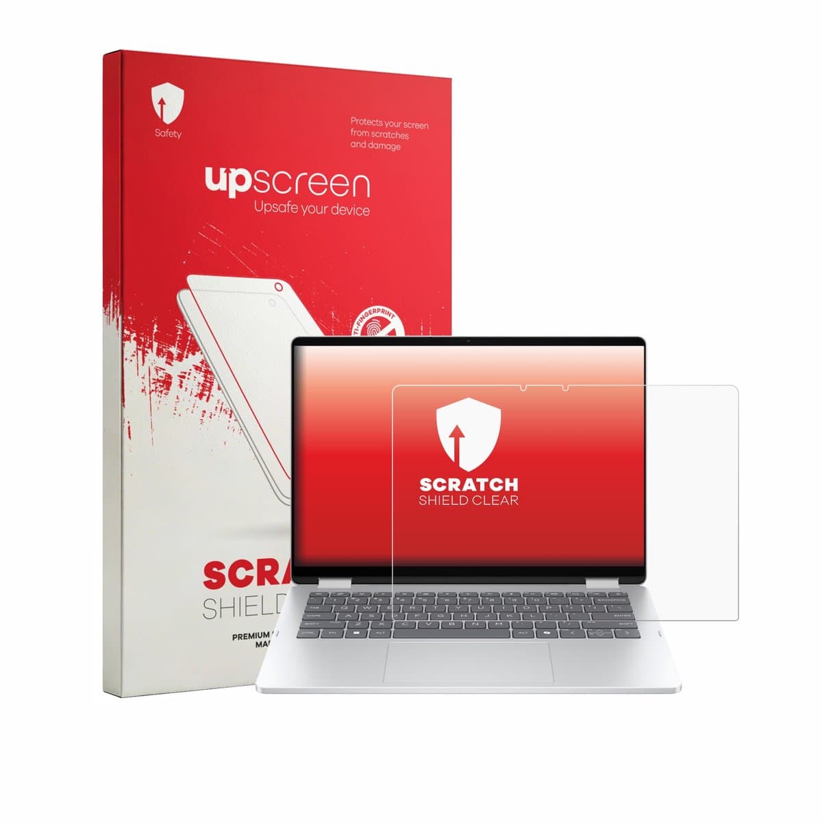 upscreen - Screenprotector voor HP OmniBook 5 Flip 2-in-1 14-fp0770ng - Folie Beschermfolie transparant