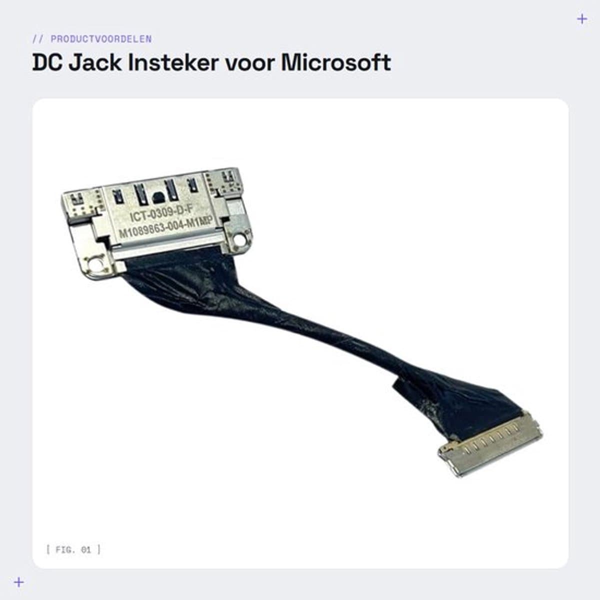 DC Jack Insteker voor Microsoft Surface Laptop